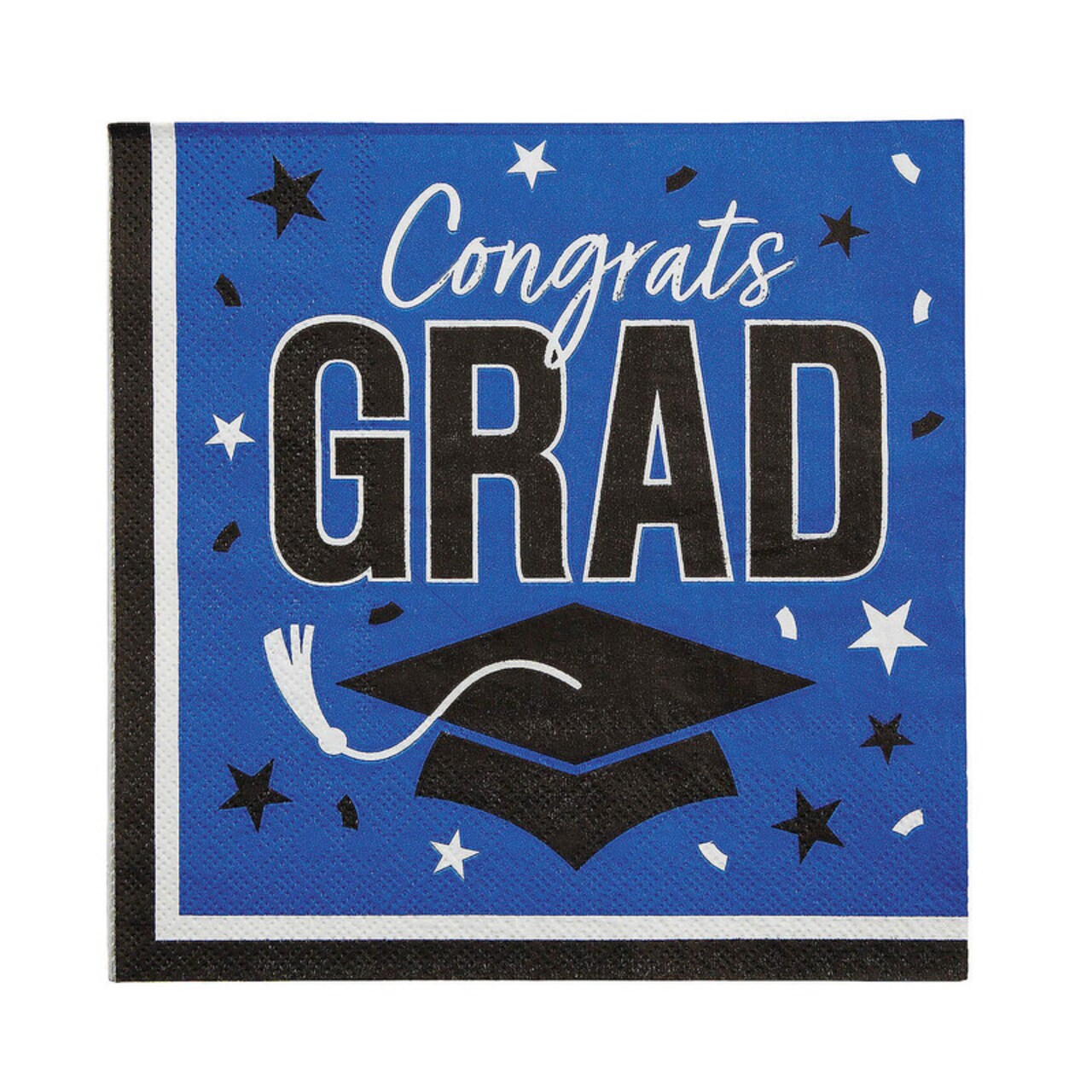 Graduation Party Napkins 50 Count Congrats Grad Design 6.5 Inch Luncheon Size
